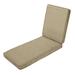 Lark Manor™ Outdoor Hinged Chaise Seat/Back Cushion Polyester in Green/Gray/Blue | 3 H x 21 W x 78 D in | Wayfair C41BD635DAD14F5BBDA6D861779F4315