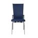 Orren Ellis Vashila Aijalon Upholstered Reclining Dining Chair Upholstered in Gray/Blue | 37.8 H x 18.11 W x 21.85 D in | Wayfair