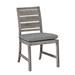 Summer Classics Charleston Teak Patio Dining Side Chair w/ Cushions Wood in Brown | 35.5 H x 20.12 W x 24 D in | Wayfair 254127+C6826343N