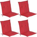 Beautissu Loft NL Set di 4 Cuscini per sedie da Giardino e spiaggine - 100x50x6cm - soffice