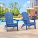 Rosecliff Heights Victorville Outdoor Folding Patio Chair Adirondack Chair, 350 Lbs Weight Capacity For Backyard, Garden in Blue | Wayfair