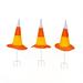 23" Pre-Lit Candy Corn Witch's Hat Garden Stakes by National Tree Company