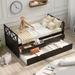 High-quality and Multi-Functional Twin Size Daybed with Drawers and Trundle, Solid Construction, Espresso