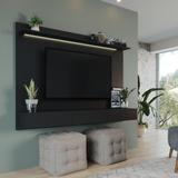 70 in. Modern Floating Entertainment Center Wall Mounted Entertainment Center Wall Unit TV Wall Panel TV Mount Wall Theater