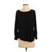 Ann Taylor LOFT Pullover Sweater: Black Tops - Women's Size X-Small