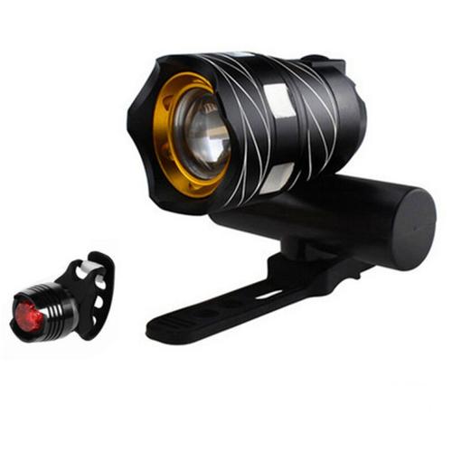 Zoombarer Fahrradscheinwerfer, wiederaufladbar, USB-Fahrradlicht, LED-Scheinwerfer,