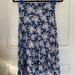 Lularoe Skirts | Lularoe Navy Floral Print Skirt Small | Color: Blue/Gray | Size: S