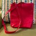 J. Crew Bags | J. Crew Red Leather Purse | Color: Red | Size: 10” Tall By 10” Wide By 4” Deep