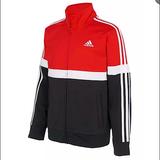 Adidas Shirts & Tops | Adidas Boys Tricot Split Tricolor Track Jacket | Color: Black/Red | Size: Boys Xl