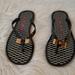 Coach Shoes | Coach Landon Sandal, Size 5. | Color: Black/Gold | Size: 5