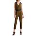 Anthropologie Pants & Jumpsuits | Anthropologie Leifsdottir Sani Jumpsuit Romper Jumper Moss Green Black 4 / Small | Color: Black/Green | Size: 4