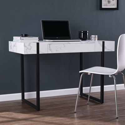 Rangley Modern Faux Marble Desk by SEI Furniture in Black