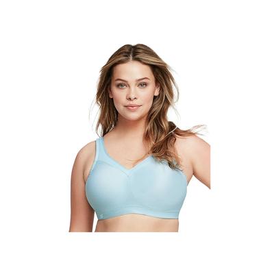 Plus Size Women's MAGICLIFT® SEAMLESS SPORT BRA 1006 by Glamorise in Frosted Aqua (Size 34 D)