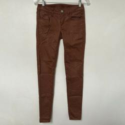 American Eagle Outfitters Jeans | American Eagle Outfitters Coated Stretch Jegging Jeans Brown Denim Women Size 00 | Color: Brown | Size: 00