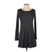 Billabong Casual Dress - Sweater Dress: Gray Marled Dresses - Women's Size X-Small