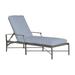 Summer Classics Monaco 76" Long Reclining Single Chaise w/ Cushions Metal in Gray | 36.75 H x 27.5 W x 76 D in | Outdoor Furniture | Wayfair