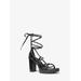 Michael Kors Vero Leather Platform Sandal Black 9.5