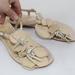 Kate Spade Shoes | Kate Spade New York Ladies Leather Strappy Flower Accent Sandals Sz Us 5b | Color: Cream | Size: 5