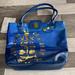 Disney Bags | New Disney Pirates Of The Caribbean Dead Men Tell No Tales Tote Bag | Color: Blue/Gold | Size: 13” H X 16”W X 4”D