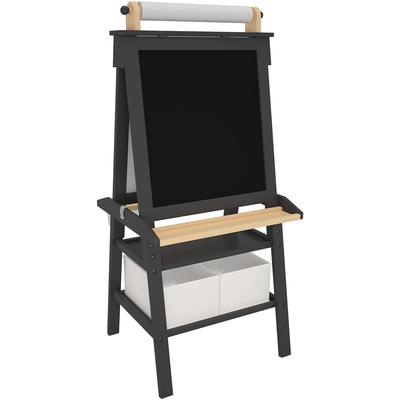 Little Partners Deluxe Art Easel Center - Charcoal / Natural