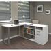 Mercury Row® L-Shape Computer Desk Wood in White | 29.7 H x 59.3 W x 59.3 D in | Wayfair MCRW5027 39707064