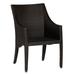 Summer Classics Athena Wicker/Rattan Patio Dining Armchair Wicker/Rattan in Black | 36.625 H x 26.75 W x 23.625 D in | Wayfair 39702+C5304221N