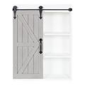 Joss & Main Malese 27.6" Tall 1 - Door Accent Cabinet Wood in Gray/White | 27.6 H x 21.7 W x 88.2 D in | Wayfair A002640E86B3453FBCDF9D9ECB7F55DC