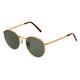 Ray-Ban RB 3637 NEW ROUND Unisex-Sonnenbrille Vollrand Panto Metall-Gestell, gold