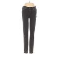 Paige Jeans - Super Low Rise Skinny Leg Denim: Black Bottoms - Women's Size 24 - Black Wash