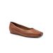 Wide Width Women's Vellore Ballerina Flat by SoftWalk in Tan (Size 9 W)