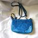 Coach Bags | Coach Shearling Small Ryder Pochette Crossbody In (Bright) Peacock Blue | Color: Blue | Size: Os