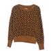 Madewell Tops | Madewell Brown/Black Cotton Terry Polka-Dot Crew Neck Sweatshirt Casual Sz S | Color: Black/Brown | Size: S