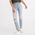 Madewell Jeans | Madewell The Perfect Vintage Jean In Grandbay Wash: Destructed Edition Na925 | Color: Red/Tan | Size: 27