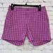 Columbia Bottoms | Columbia Plaid Adjustable Waist Shorts | Color: Purple | Size: 14g