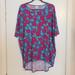 Lularoe Tops | M Lularoe Irma Top B05 1783 | Color: Blue/Pink | Size: M