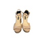 Nine West Shoes | (2 Left Side ) Nine West Beige Patent Leather Open Toe Ankle Strap Platform Heel | Color: Tan | Size: 8.5