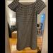 Madewell Dresses | Madewell Off The Shoulder Striped Shirt Dress | Color: Black | Size: S