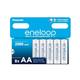 Panasonic eneloop AA/Mignon, 8er-Pack, Ready-to-Use NiMH Akkus, verbesserte Kapazität mit min. 2000mAh, 2100 Ladezyklen Lebensdauer, wiederaufladbarer Akkus in plastikfreier Verpackung