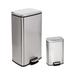 Honey Can Do Steel 7.92 Gallon Step On Trash Can Stainless Steel in Gray | 24 H x 13.4 W x 12.6 D in | Wayfair TRS-09326