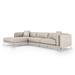 Gray Sectional - Orren Ellis 126" Wide Modular Sofa & Chaise Genuine Leather | 29 H x 126 W x 76 D in | Wayfair E9A8B1F02ADF4D1A9B1C1544BAB45EE9