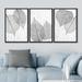 IDEA4WALL Framed Canvas Print Wall Art Set Gold Gray Pastel Color Field Landscape Abstract Shapes Illustrations Minimalism Decorative Contemporary Coo Canvas | Wayfair