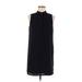 Forever 21 Casual Dress - Shift Mock Sleeveless: Black Solid Dresses - Women's Size Small