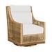 Summer Classics Outdoor Peninsula Gliding Wicker/Rattan Chair w/ Cushions in Brown | 40.25 H x 30.25 W x 36.5 D in | Wayfair 420537+C524H6457W6457