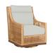 Summer Classics Outdoor Peninsula Gliding Wicker/Rattan Chair w/ Cushions in Brown | 40.25 H x 30.25 W x 36.5 D in | Wayfair 420537+C524H716N