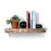 Loon Peak® Live Edge Ebonized Floating Shelf Wood in White | 2 H x 36 W x 9 D in | Wayfair 6F28B55976B14AADAC1B509CC34EBE90