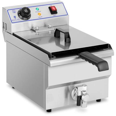 Elektro Fritteuse Edelstahl Gastronomie 230 v Kapazität 10 l Kaltzone 3200 w Image