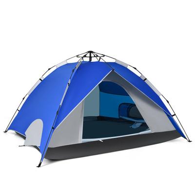 Costway 2-in-1 4 Person Instant Pop-up Waterproof ...