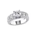 Belk & Co Lab Created 1.88 Ct Tgw Created White Sapphire Filigree Engagement Ring In Sterling Silver, 5