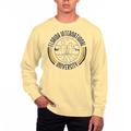 Men's Uscape Apparel Yellow FIU Panthers Pigment Dyed Fleece Crew Neck Sweatshirt