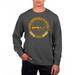 Men's Uscape Apparel Black VCU Rams Pigment Dyed Fleece Crew Neck Sweatshirt